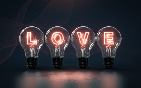 Download Love Text Glow Inside Light Bulb - Text glow Collection
